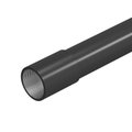 Tubo metálico com rosca M16, 3000mm Aço PES50 - Poliéster/Epóxido preto RAL 9005