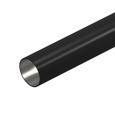 Tubo metálico sem rosca Ø63, 3000mm Aço PES50 - Poliéster/Epóxido preto RAL 9005