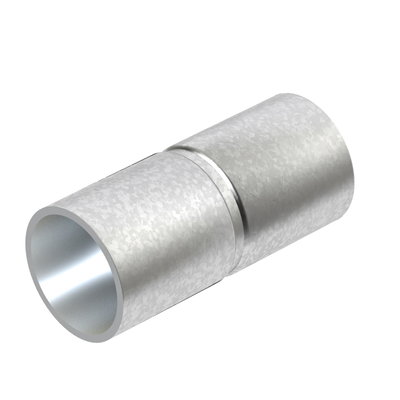 União metálica sem rosca Ø40mm Aço Galvanizado por imersão a quente após maquinação