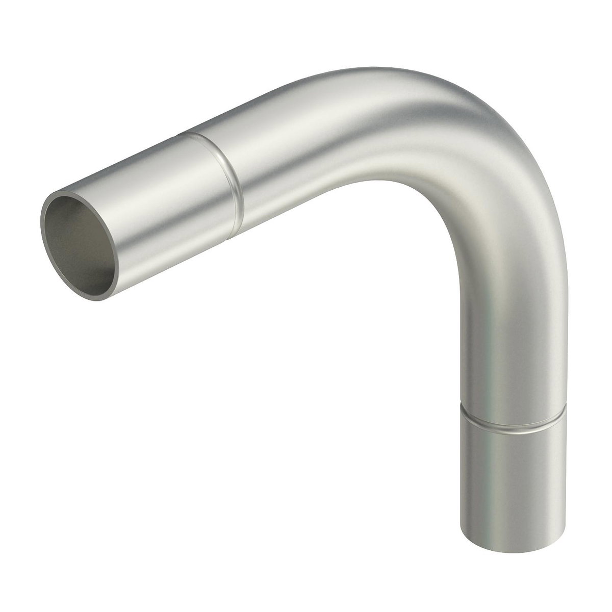 Ângulo de aço inox sem rosca Ø63mm Aço inoxidável A4 1.4571 brilhante, pós-tratamento