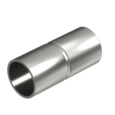 União de aço inox sem rosca Ø16mm Aço inoxidável A4 1.4571 brilhante, pós-tratamento