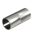 União de aço inox sem rosca Ø32mm Aço inoxidável A4 1.4571 brilhante, pós-tratamento