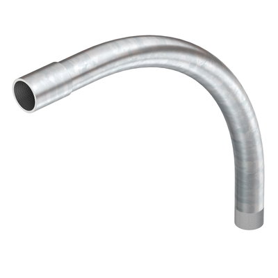Ângulo metálico 90º com rosca M40x1,5 Aço eletrogalvanizado