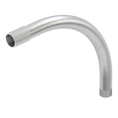 Ângulo metálico 90º com rosca M40x1,5 Aço Galvanizado por imersão a quente após maquinação