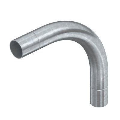Ângulo metálico 90º sem rosca Ø40mm Aço Galvanizado por imersão a quente após maquinação