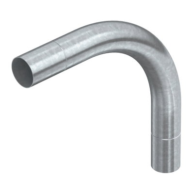 Ângulo metálico 90º sem rosca Ø63mm Aço Galvanizado por imersão a quente após maquinação