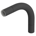 Ângulo metálico 90º sem rosca Ø63mm Aço PES50 - Poliéster/Epóxido preto RAL 9005