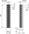 Régua de junção 4,0mm² Polipropileno branco