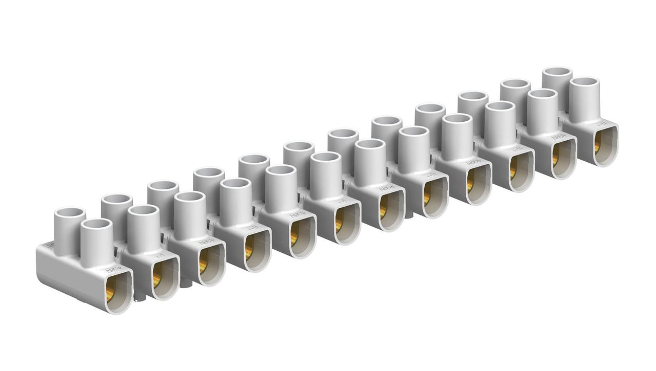 Régua de junção 6,0mm² Polipropileno branco