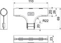 Derivação em T Quick-Pipe M20 Polipropileno cinzento claro RAL 7035