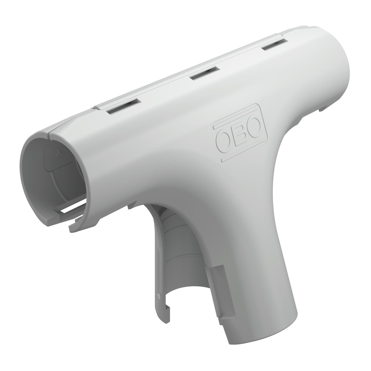 Derivação em T Quick-Pipe M20 Polipropileno cinzento claro RAL 7035