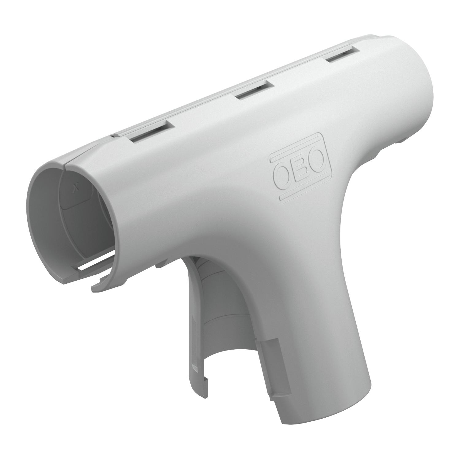 Derivação em T Quick-Pipe M25 Polipropileno cinzento claro RAL 7035