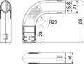 Ângulo de 90° Quick-Pipe M16 Polipropileno cinzento claro RAL 7035