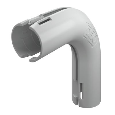 Ângulo de 90° Quick-Pipe M20 Polipropileno cinzento claro RAL 7035