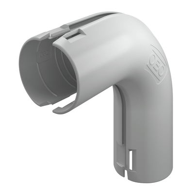 Ângulo de 90° Quick-Pipe M32 Polipropileno cinzento claro RAL 7035