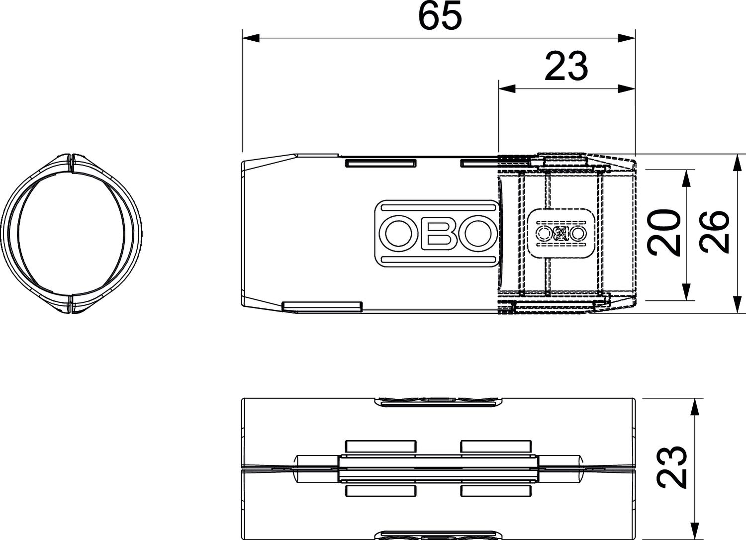 União Quick-Pipe M20 Polipropileno cinzento claro RAL 7035 – Imagem 2 de 2