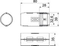 União Quick-Pipe M32 Polipropileno cinzento claro RAL 7035
