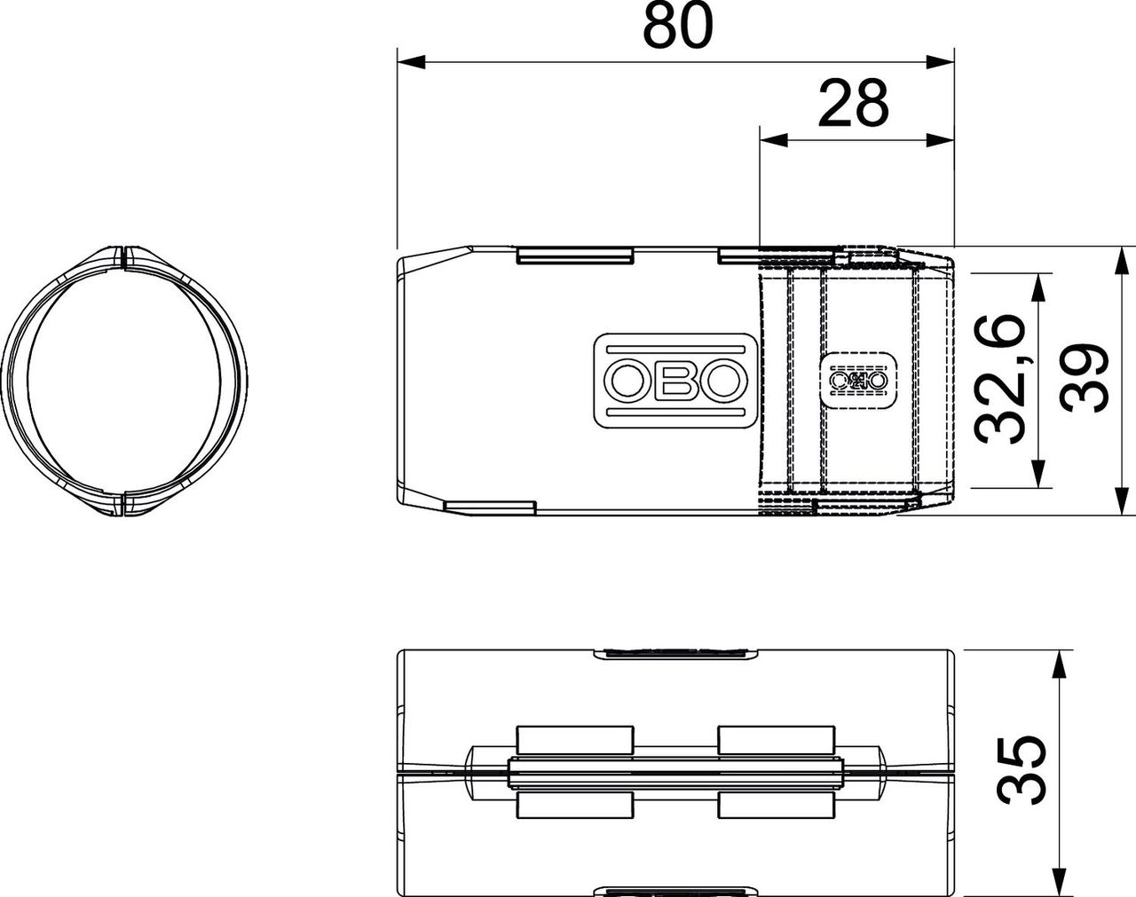 União Quick-Pipe M32 Polipropileno cinzento claro RAL 7035 – Imagem 2 de 2
