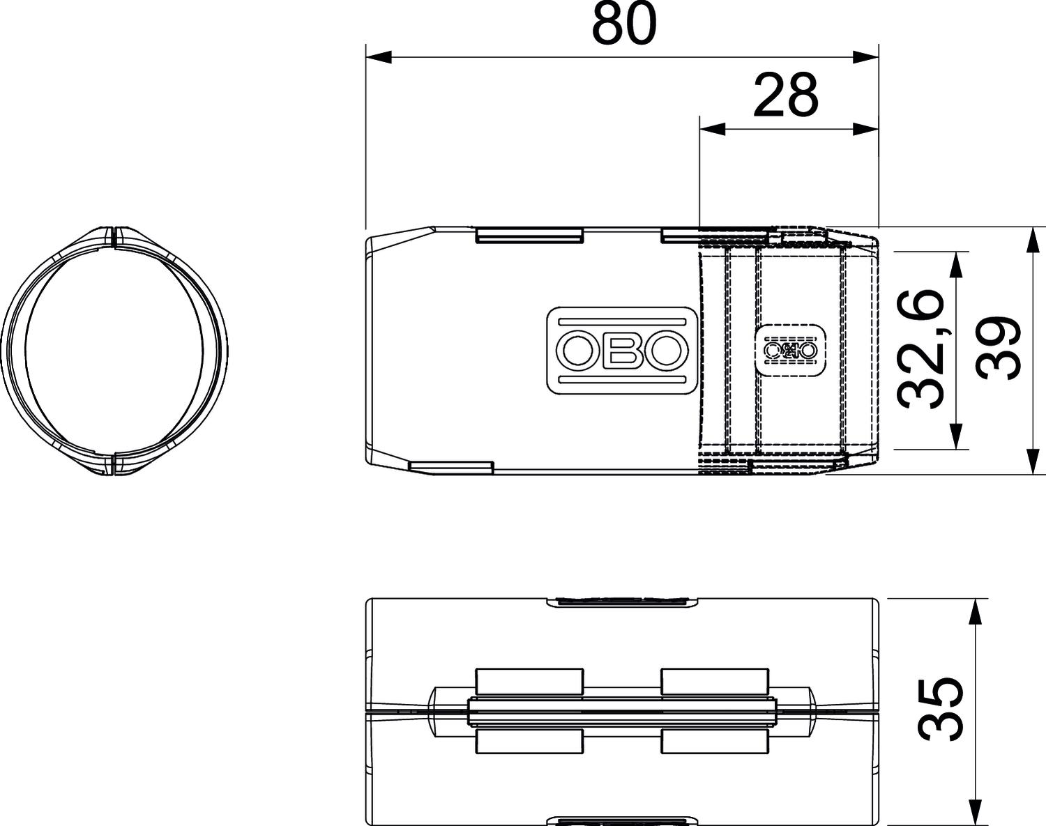 União Quick-Pipe M32 Polipropileno cinzento claro RAL 7035 – Imagem 2 de 2