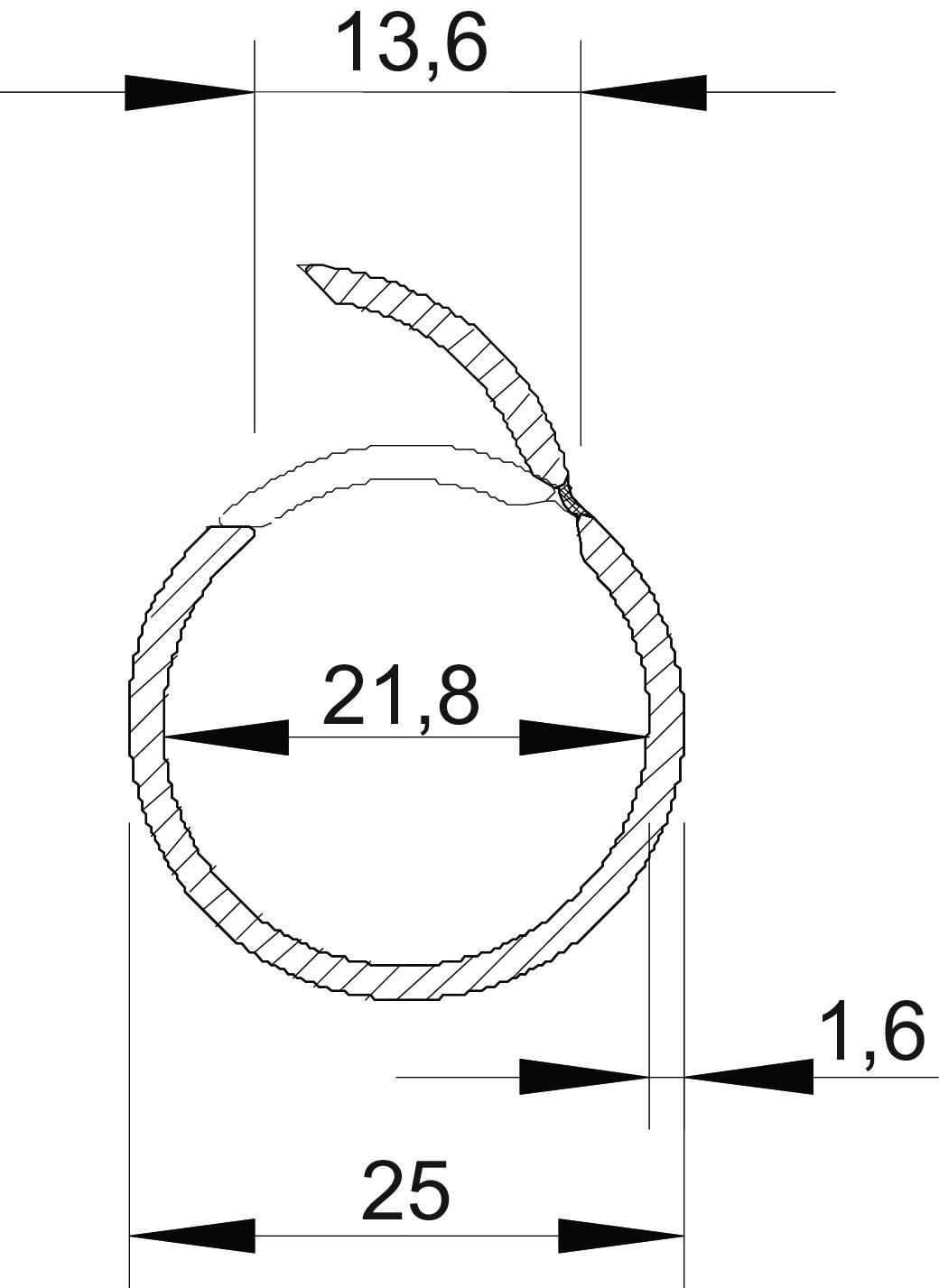 Conjunto Quick-Pipe Quick-Pipe+Abraçadeira Quick M25 Policloreto de vinilo cinzento claro RAL 7035 – Imagem 2 de 4