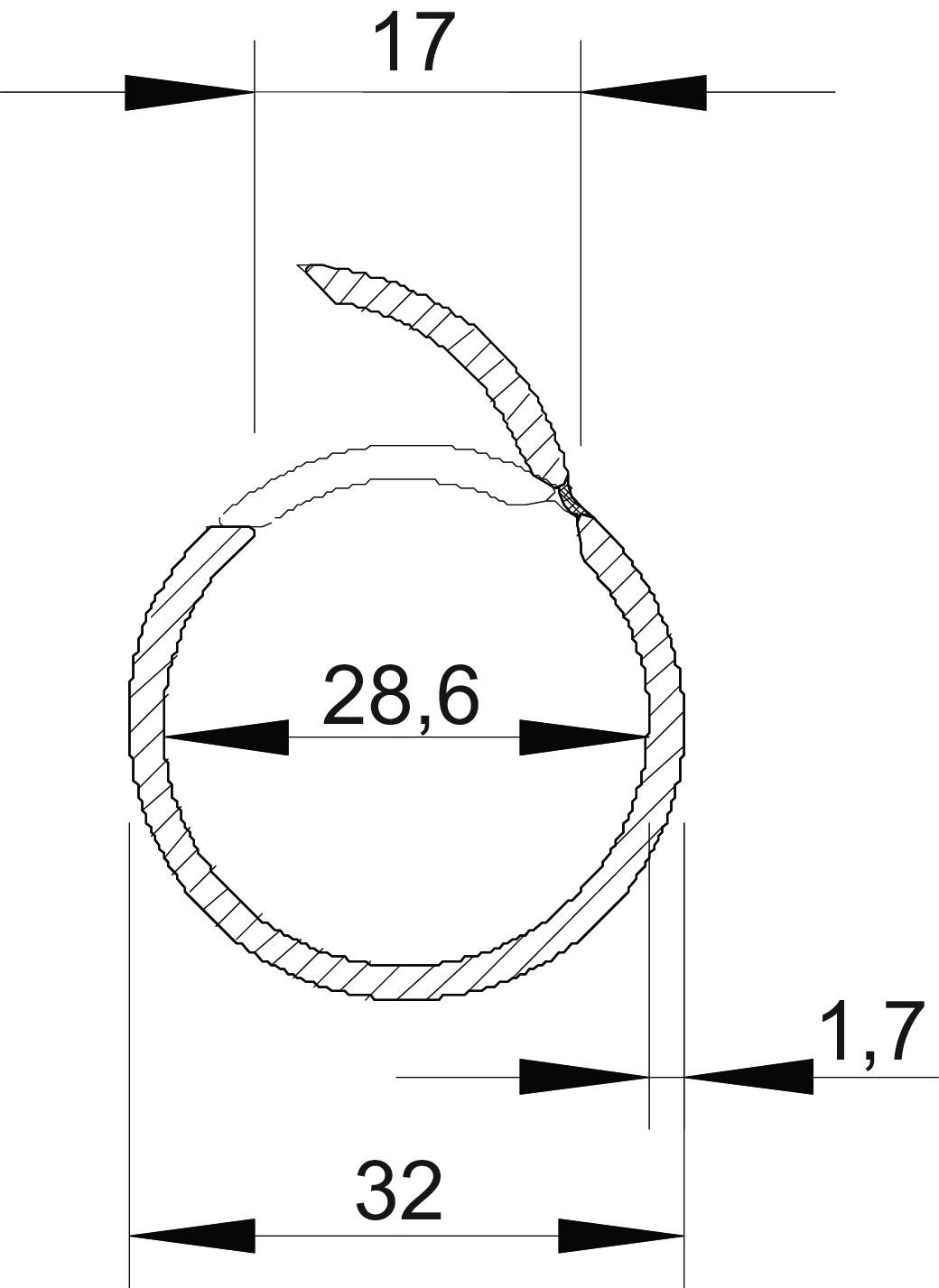 Conjunto Quick-Pipe Quick-Pipe+Abraçadeira Quick M32 Policloreto de vinilo cinzento claro RAL 7035 – Imagem 2 de 4