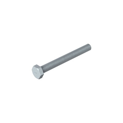 Parafuso sextavado M6x55 Aço Lamela de zinco