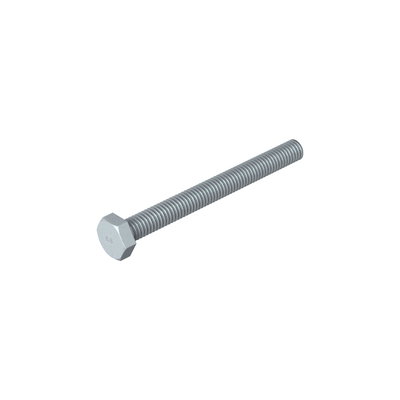Parafuso sextavado M6x60 Aço Lamela de zinco
