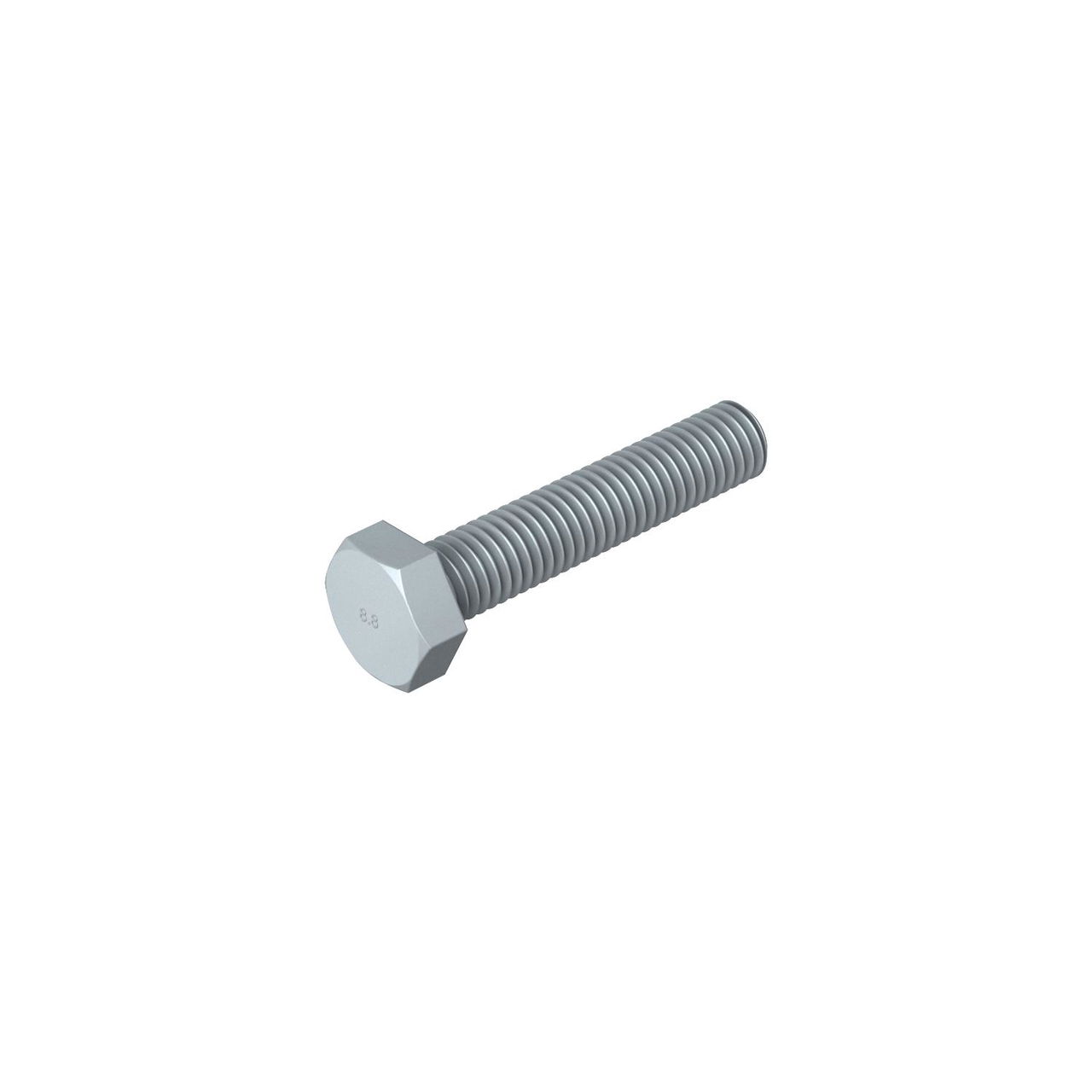 Parafuso sextavado M8x40 Aço Lamela de zinco