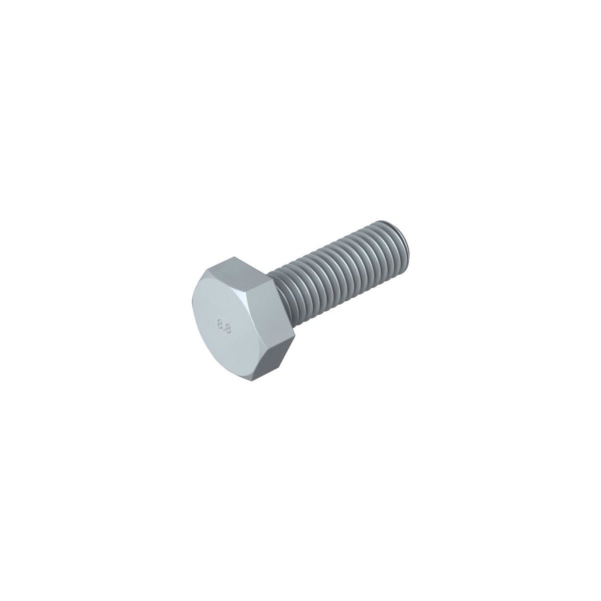 Parafuso sextavado M10x30 Aço Lamela de zinco