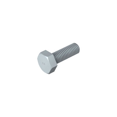 Parafuso sextavado M10x30 Aço Lamela de zinco
