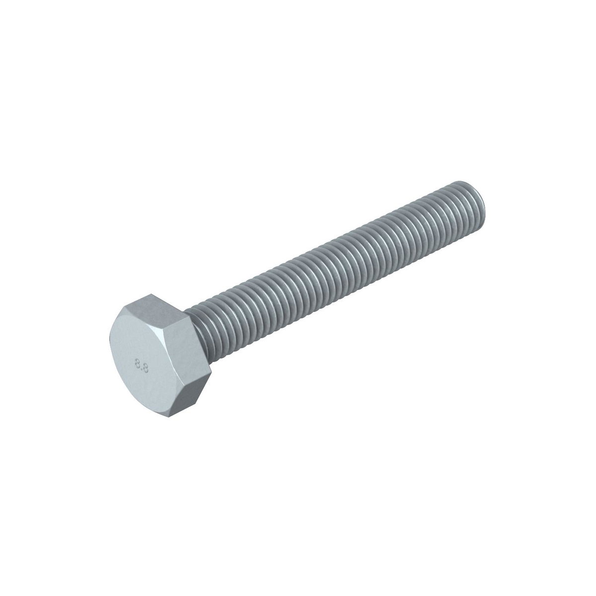 Parafuso sextavado M10x70 Aço Lamela de zinco