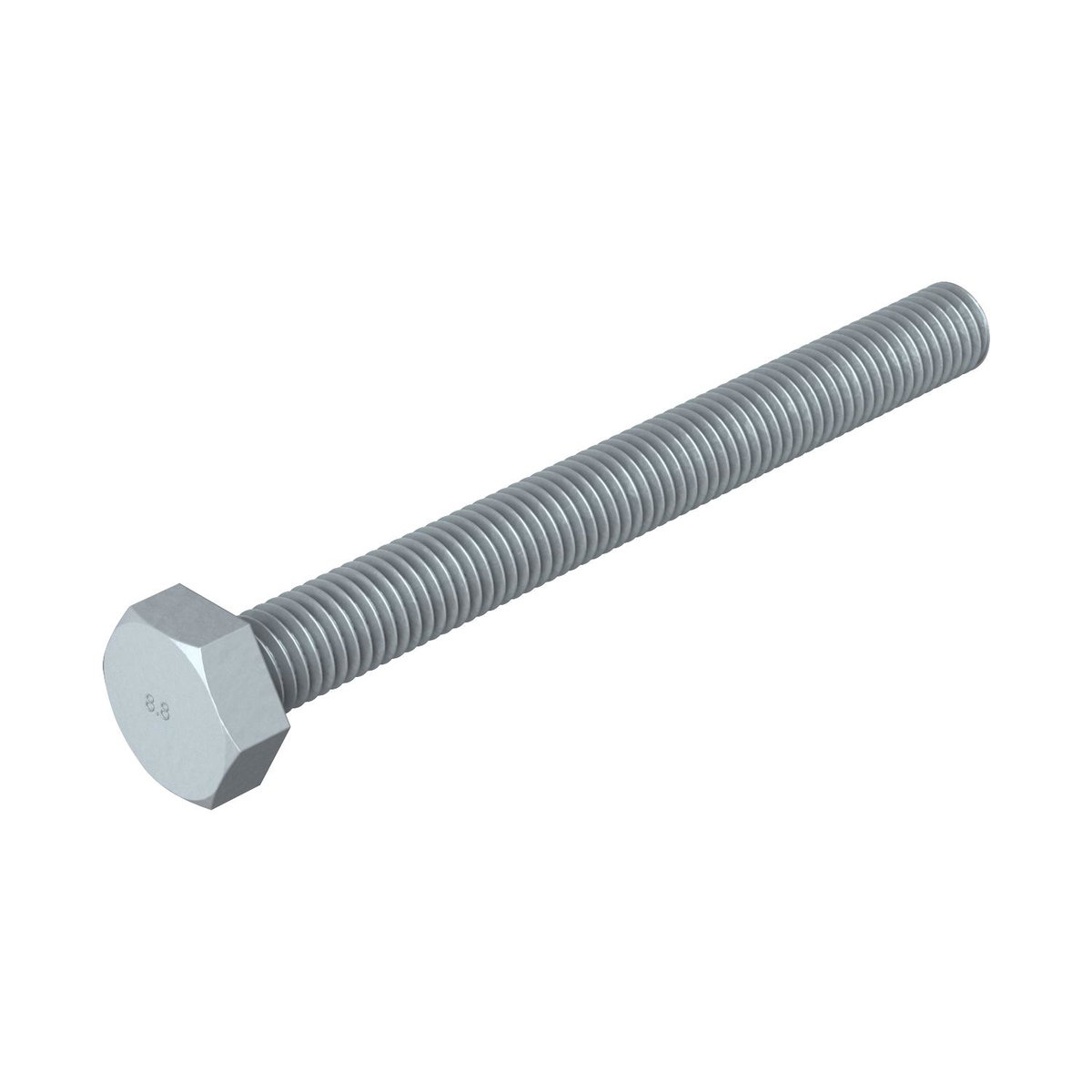 Parafuso sextavado M10x100 Aço Lamela de zinco