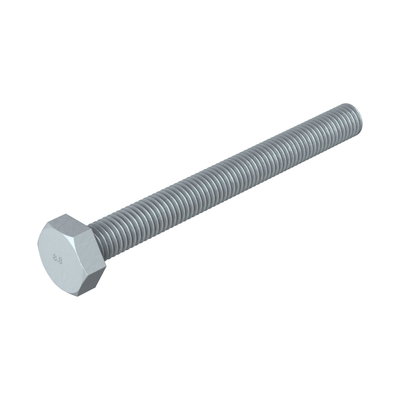 Parafuso sextavado M10x100 Aço Lamela de zinco