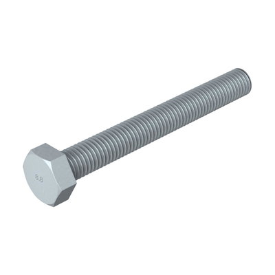 Parafuso sextavado M12x100 Aço Lamela de zinco