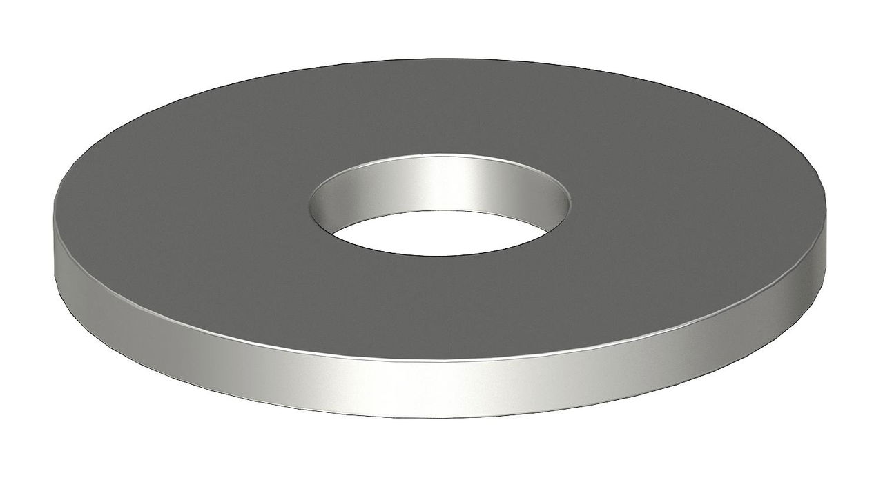 Anilha de aba larga M8,Ø25mm Aço inoxidável, livre de ferrugem brilhante, pós-tratamento