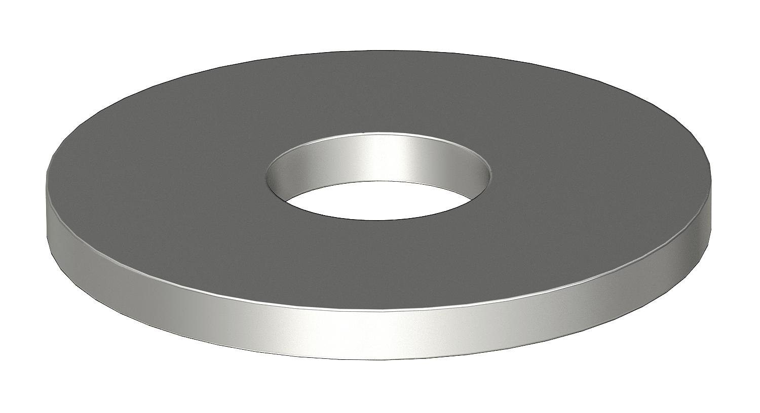 Anilha de aba larga M8,Ø25mm Aço inoxidável, livre de ferrugem brilhante, pós-tratamento