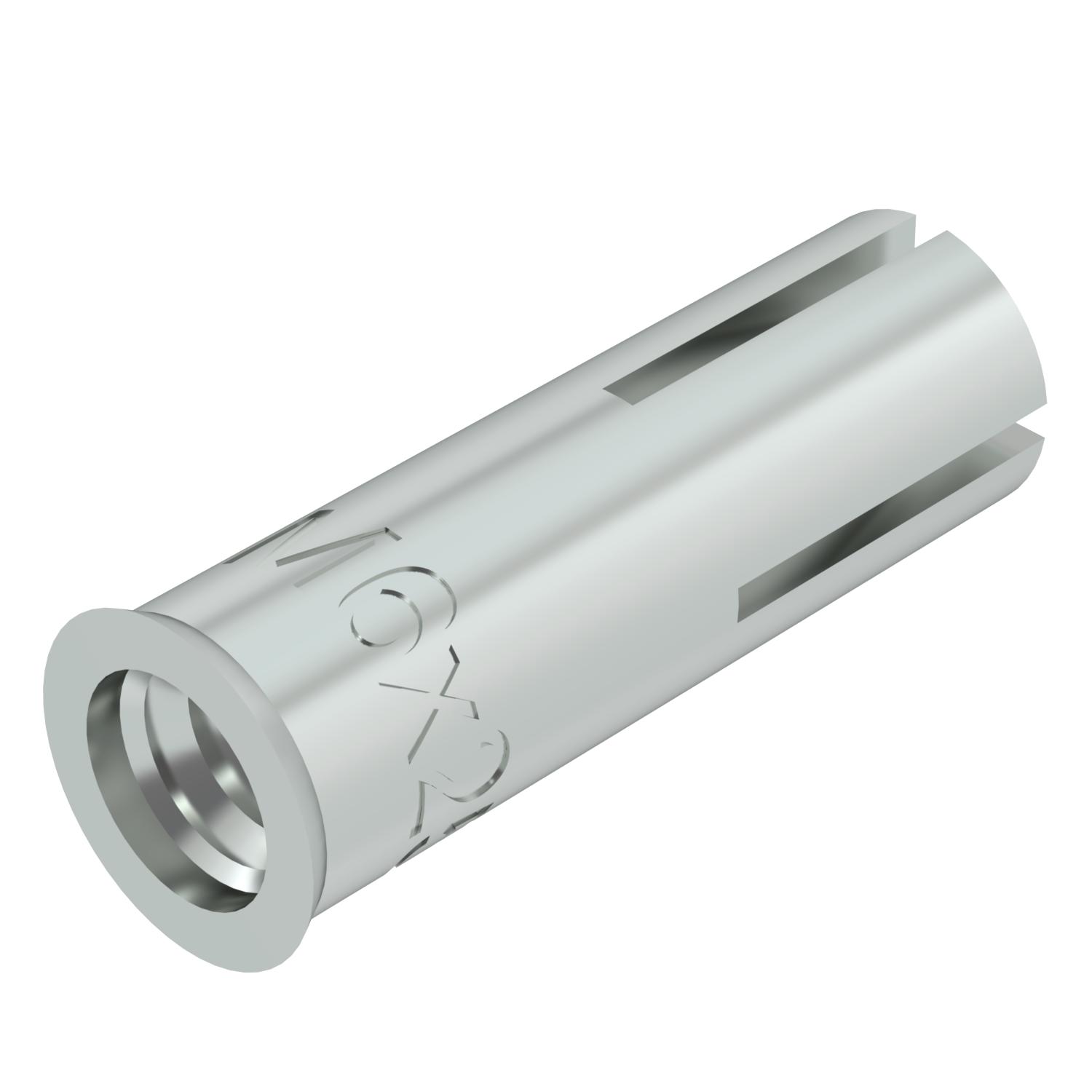 Bucha de ancoragem ES 6x25 Aço eletrogalvanizado zinco
