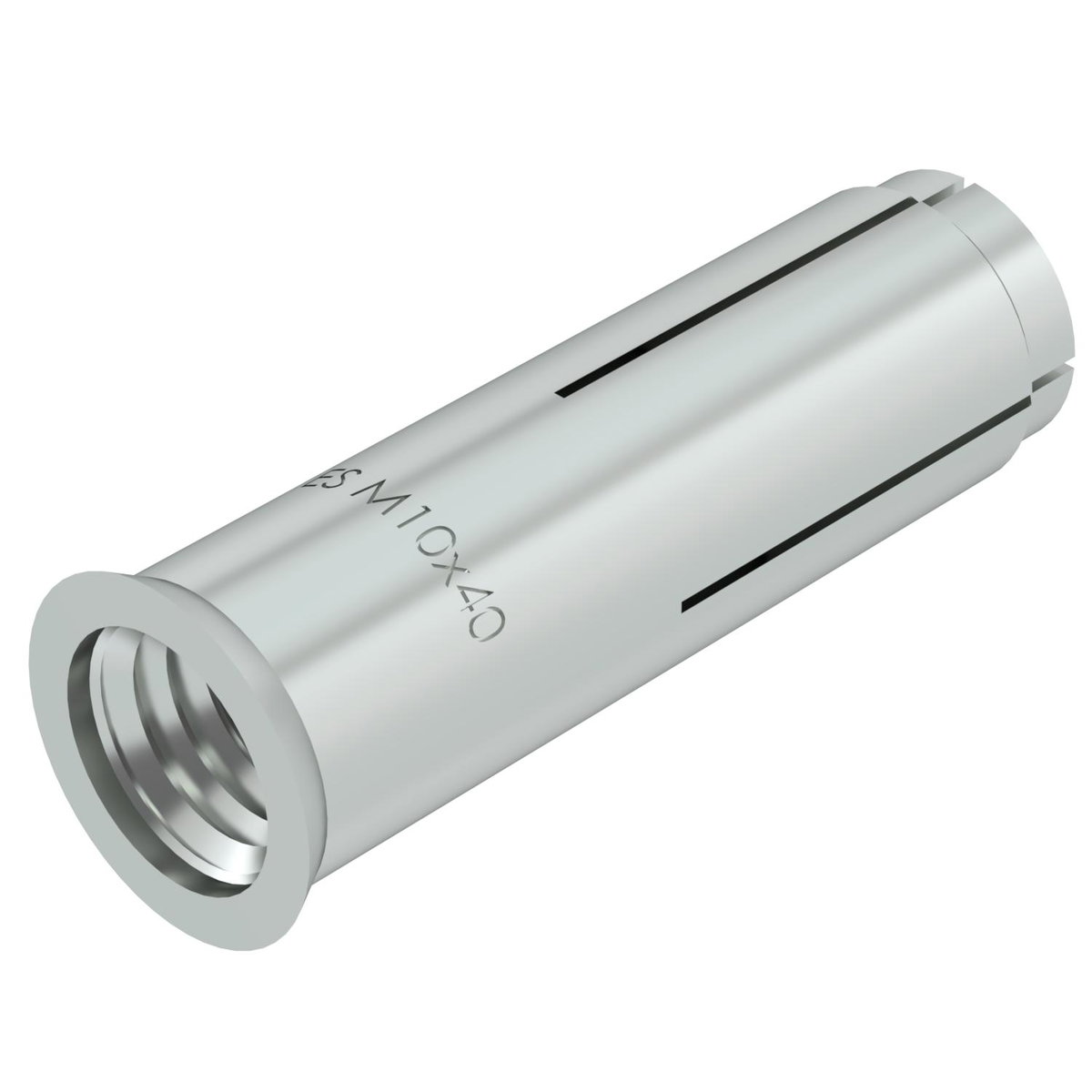 Bucha de ancoragem ES 10x40 Aço eletrogalvanizado zinco