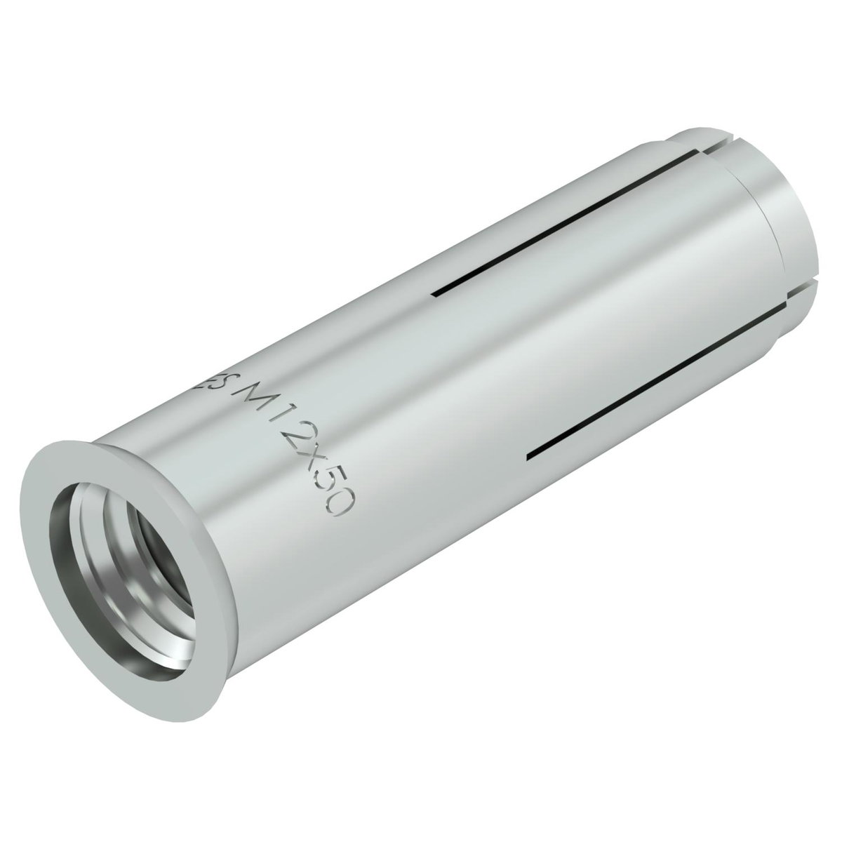 Bucha de ancoragem ES 12x50 Aço eletrogalvanizado zinco