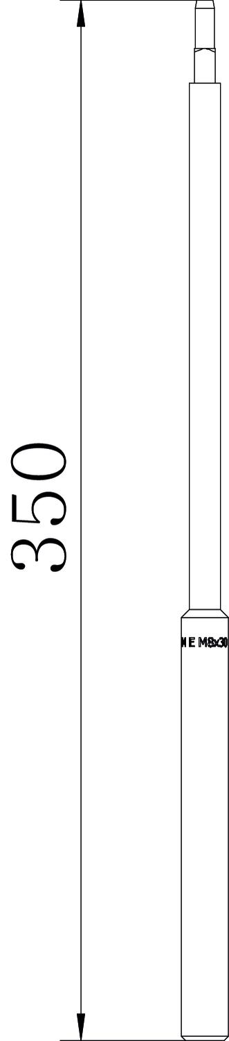 Punção para bucha de ancoragem E e ES 8x30 Aço eletrogalvanizado zinco – Imagem 2 de 2