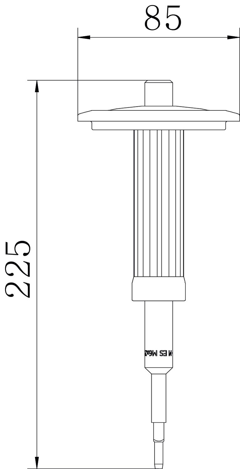 Punção para bucha de ancoragem E e ES 6x25 Aço eletrogalvanizado zinco – Imagem 2 de 3