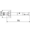 Wedge anchor BZ3 with large washer M8x75 Aço eletrogalvanizado zinco