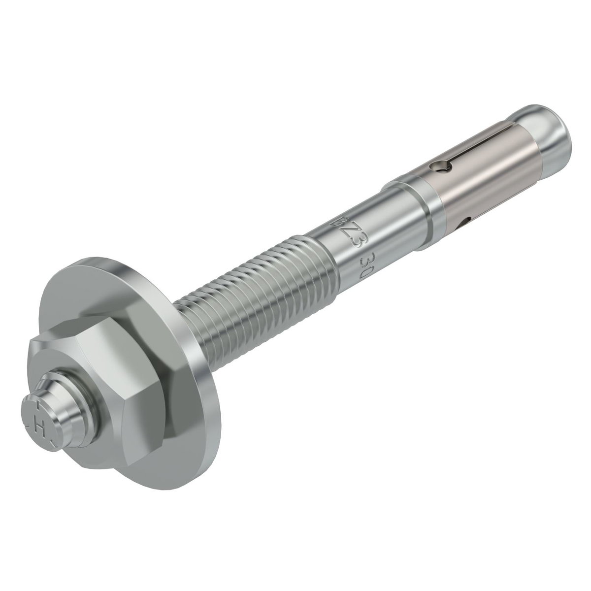 Wedge anchor BZ3 with large washer M10x90 Aço eletrogalvanizado zinco
