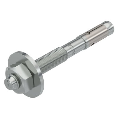 Wedge anchor BZ3 with large washer M10x90 Aço eletrogalvanizado zinco