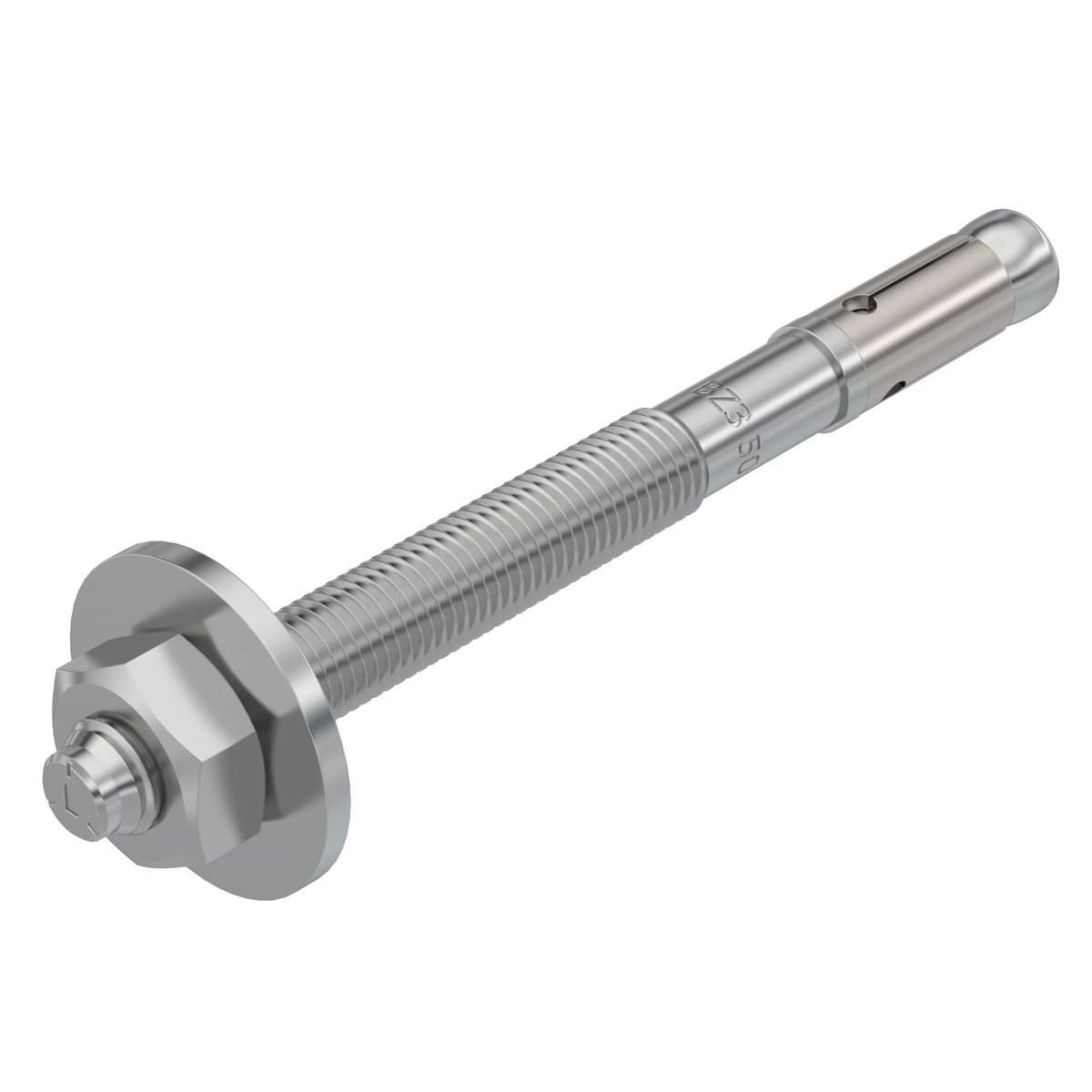Wedge anchor BZ3 with large washer M10x110 Aço eletrogalvanizado zinco