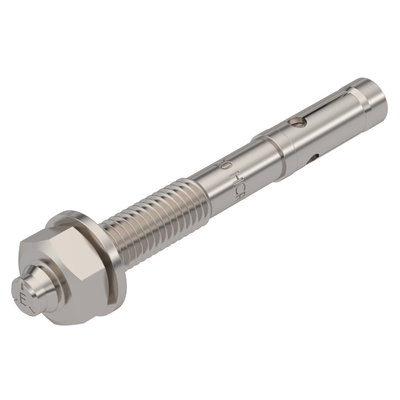 Wedge anchor BZ3 with large washer M8x75 Aço inoxidável, livre de ferrugem brilhante, pós-tratamento aço inoxidável