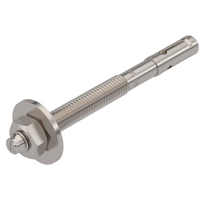 Wedge anchor BZ3 with large washer M8x95 Aço inoxidável, livre de ferrugem brilhante, pós-tratamento aço inoxidável