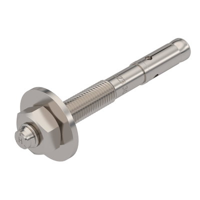 Wedge anchor BZ3 with large washer M10x90 Aço inoxidável, livre de ferrugem brilhante, pós-tratamento aço inoxidável