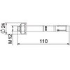 Wedge anchor BZ3 M12x110 Aço inoxidável, livre de ferrugem brilhante, pós-tratamento aço inoxidável