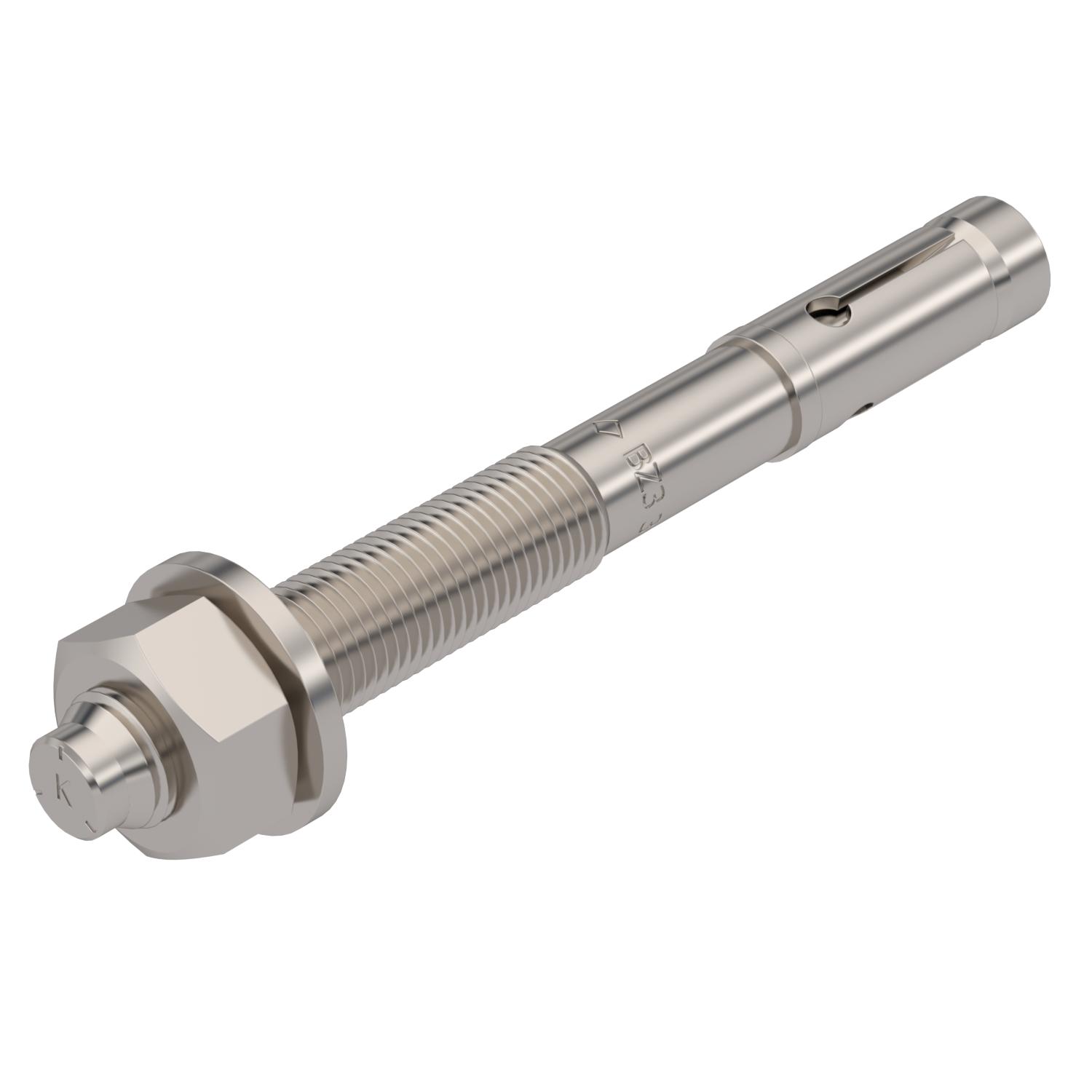 Wedge anchor BZ3 M12x110 Aço inoxidável, livre de ferrugem brilhante, pós-tratamento aço inoxidável